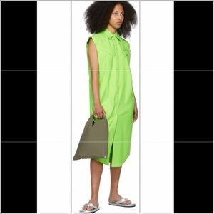 MM6 Maison Margiela Green Cowboy Dress